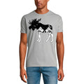 ULTRABASIC Men's T-Shirt Moose Hiking - Mountain Hiker Tee Shirt