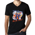 ULTRABASIC - Men's Graphic T-Shirt Music Fest Spread Love Deep Black