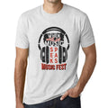 ULTRABASIC - Men's Graphic T-Shirt When Words Fail Music Speaks Vintage White