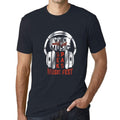 ULTRABASIC - Men's Graphic T-Shirt When Words Fail Music Speaks Navy