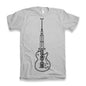 ULTRABASIC Men's Graphic T-Shirt Music is Poison - Guitar Shirt for Musician 