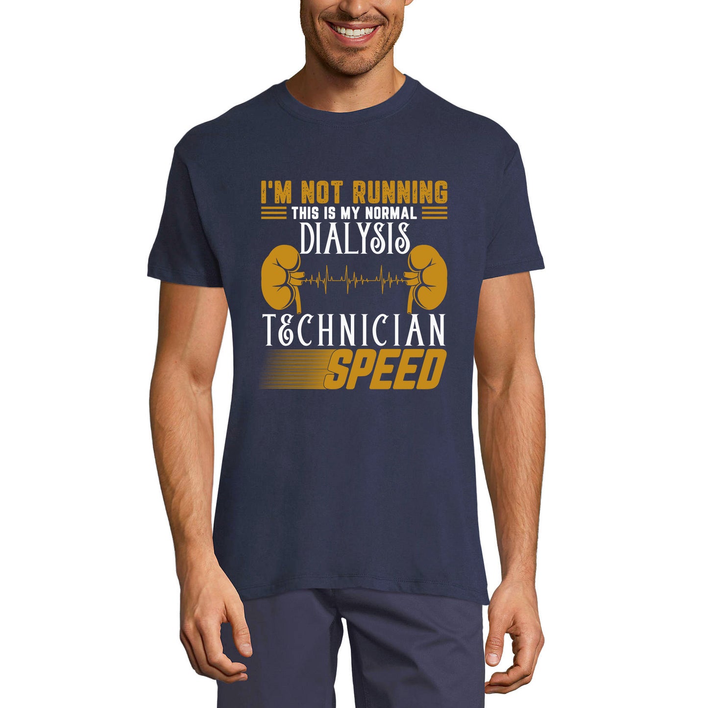 ULTRABASIC Men's Novelty T-Shirt I'm not Running This is My Normal Dialysis - Funny Runner Tee Shirt