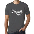 ULTRABASIC - Napoli-T-Shirt <span>für Herren</span> <span>mit</span> <span>Grafikdruck</span> <span>, Mausgrau</span>