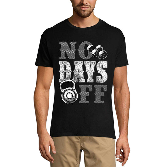 ULTRABASIC Men's Gym T-Shirt No Days Off - Motivational Workout Fitness Shirt