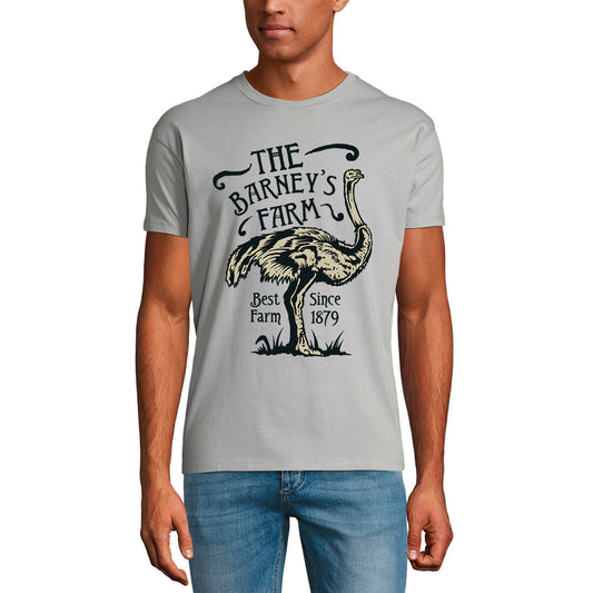 ULTRABASIC Herren-Grafik-T-Shirt Barney's Farm Best Since 1879 – Strauß-Shirt