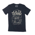 Men's T-Shirt Our Action Build Our World Quote Shirt For Men Inspirational Tee Shirt