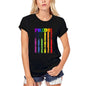 ULTRABASIC Women's Organic T-Shirt Rainbow Pride - US LGBT Flag