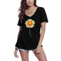 ULTRABASIC Women's T-Shirt Proud Lacrosse Mom - Flower Tee Shirt for Mother