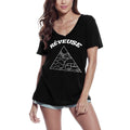 ULTRABASIC T-Shirt Bio Femme Réveuse - Le camping - Coucher de soleil