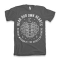 ULTRABASIC Men's Graphic T-Shirt Read Our Own Hearts - Romantic Love Shirt for Men