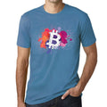 Men’s Graphic T-Shirt Bitcoin Art BTC HODL Crypto Traders Aqua Gift Idea