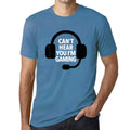 Men’s Graphic T-Shirt Graphic Men's Can't Hear You I'm Gaming T-Shirt Funny Esports Tee Gift Idea Aqua Gift Idea