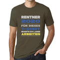 Men’s Graphic T-Shirt Rentner 2020 - Für dieses T-Shirt musste Ich Lange Arbeiten Military Green Gift Idea