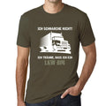 Men’s Graphic T-Shirt Ich Schnarche Nicht - Ich Träume, dass Ich ein LKW bin Lustig Military Green Gift Idea