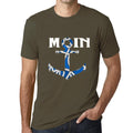 Men’s Graphic T-Shirt Moin Anchor North Sommer Military Green Gift Idea