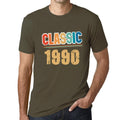 Men’s Graphic T-Shirt Classic 1990 30th Birthday Military Green Gift Idea