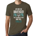 Men’s Graphic T-Shirt Ich bin ein Bärtiger Papa - nur cooler Military Green Gift Idea