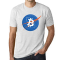 Men’s Graphic T-Shirt Bitcoin BTC NASA Style Vintage White Gift Idea