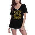 ULTRABASIC Women's V-Neck Funny Zen Yoga - Funny Yoga Peace Tee Shirt
