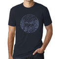 ULTRABASIC - Graphic Printed Men's River Mountain and Forest T-Shirt Navy