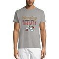 ULTRABASIC Men's Novelty T-Shirt Running is Cheaper than Therapy - Funny Runner Tee Shirt