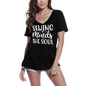 ULTRABASIC Women's T-Shirt Sewing Minds the Soul - Short Sleeve Tee Shirt Tops