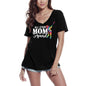 ULTRABASIC Women's V-Neck T-Shirt All Mom Squad - Softball Lovers - Funny Mom's Quote