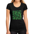 Women's Graphic T-Shirt St. Patrick's Day Icons Deep Black