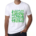 Men's Graphic T-Shirt St. Patrick's Day Icons White