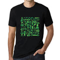 Men's Graphic T-Shirt St. Patrick's Day Icons Deep Black