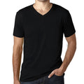 Simple Order Custom Men's V-Neck T-shirt Your multicolor design on the t-shirt color of your choice (15 colors)