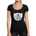ULTRABASIC - <span>Grafisches</span> <span>Damen-</span> Weihnachts-T-Shirt „Santa's Fan Club“, <span>Weihnachtsgeschenkideen</span> <span>, tiefschwarz</span>