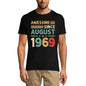 ULTRABASIC Herren T-Shirt Awesome Since August 1969 – Geschenk zum 52. Geburtstag T-Shirt