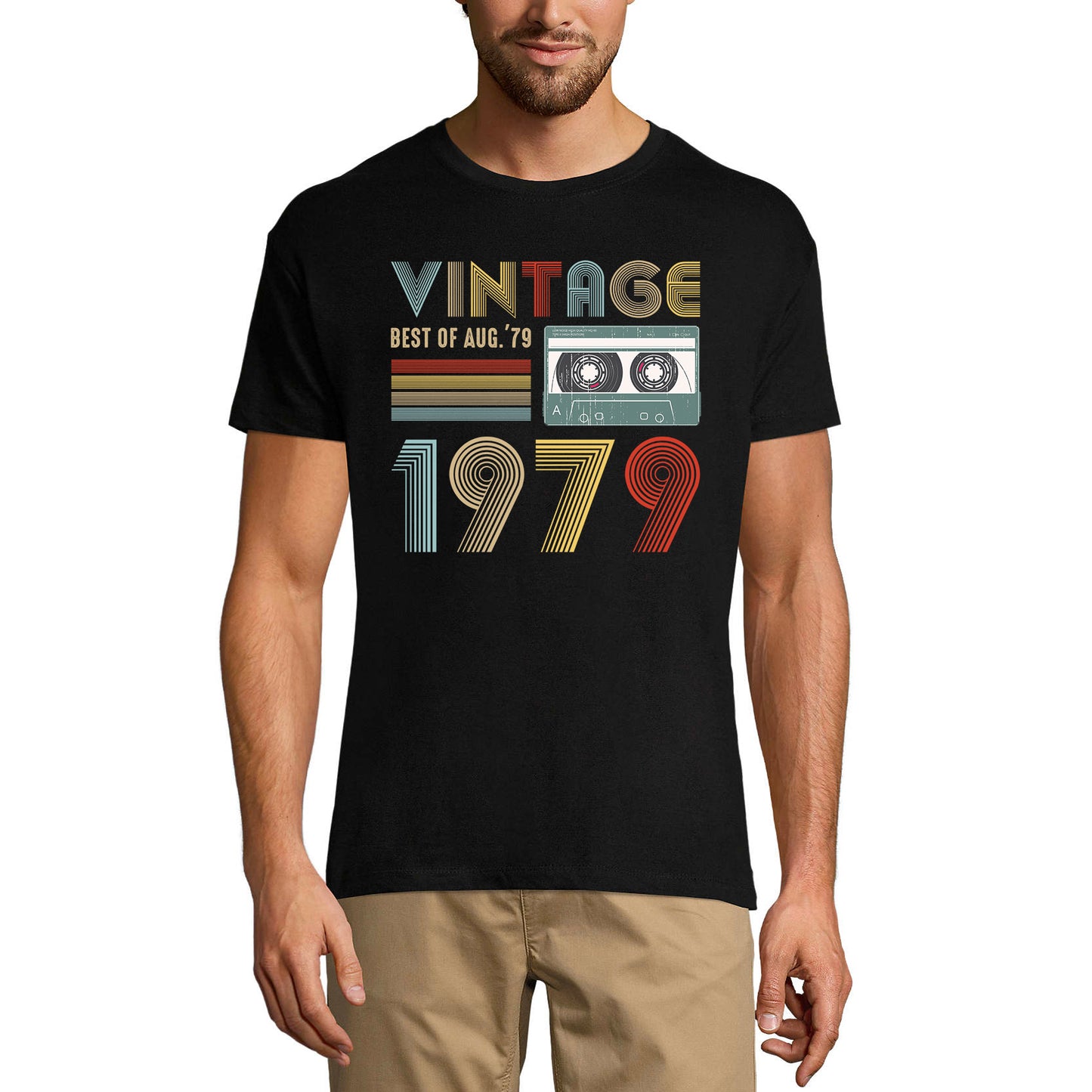 ULTRABASIC Men's T-Shirt Vintage Best of August 1979 - Retro 42nd Birthday Gift Tee Shirt