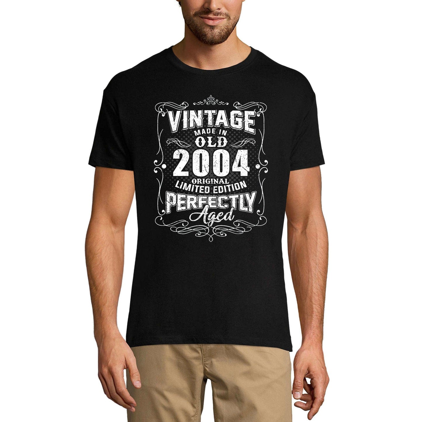 ULTRABASIC Men's T-Shirt Vintage Made in 2004 Original - Perfectly Aged Gift for 17th Birthday Tee Shirt
