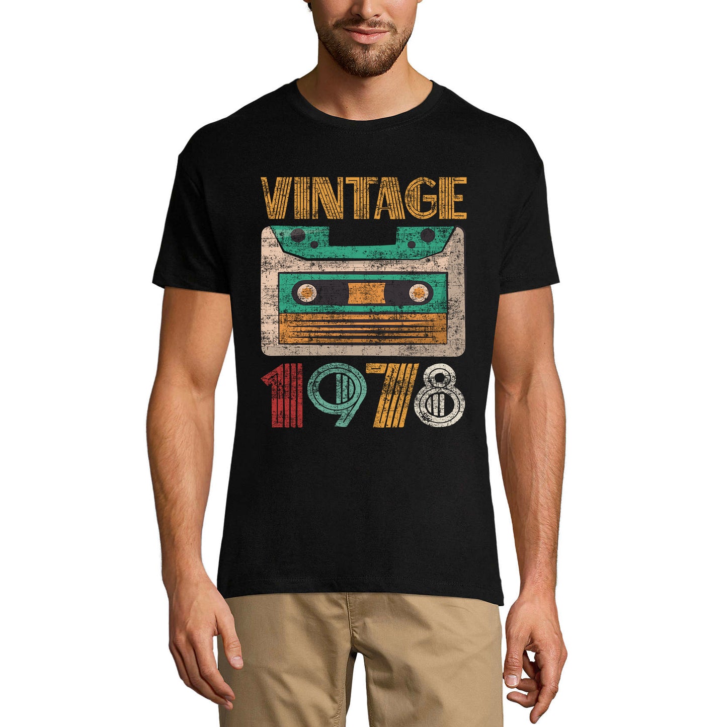 ULTRABASIC Men's T-Shirt Vintage 1978 - Retro 42nd Birthday Gift Tee Shirt