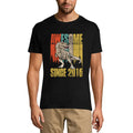ULTRABASIC Men's T-Shirt Vintage Awesome Since 2016 - Forest Dinosaur T-Rex Tee Shirt