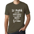 ULTRABASIC - Graphic Printed Men's If Dad Can Not Nobody Can T-Shirt Military Green