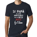 ULTRABASIC - Graphic Printed Men's If Dad Can Not Nobody Can T-Shirt Navy