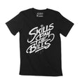 Men's T-Shirt Skills Pay The Bills Shirt With Quotes Inspirational Tees Vintage Apparel