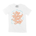 T-Shirt Homme Arrêtez de Souhaiter Commencer à Faire Chemise Citation Inspirante T-Shirt À Manches Courtes