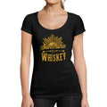 ULTRABASIC - Graphic Women's Sunshine and Whiskey Printed Tee Lemon Letter Deep Black