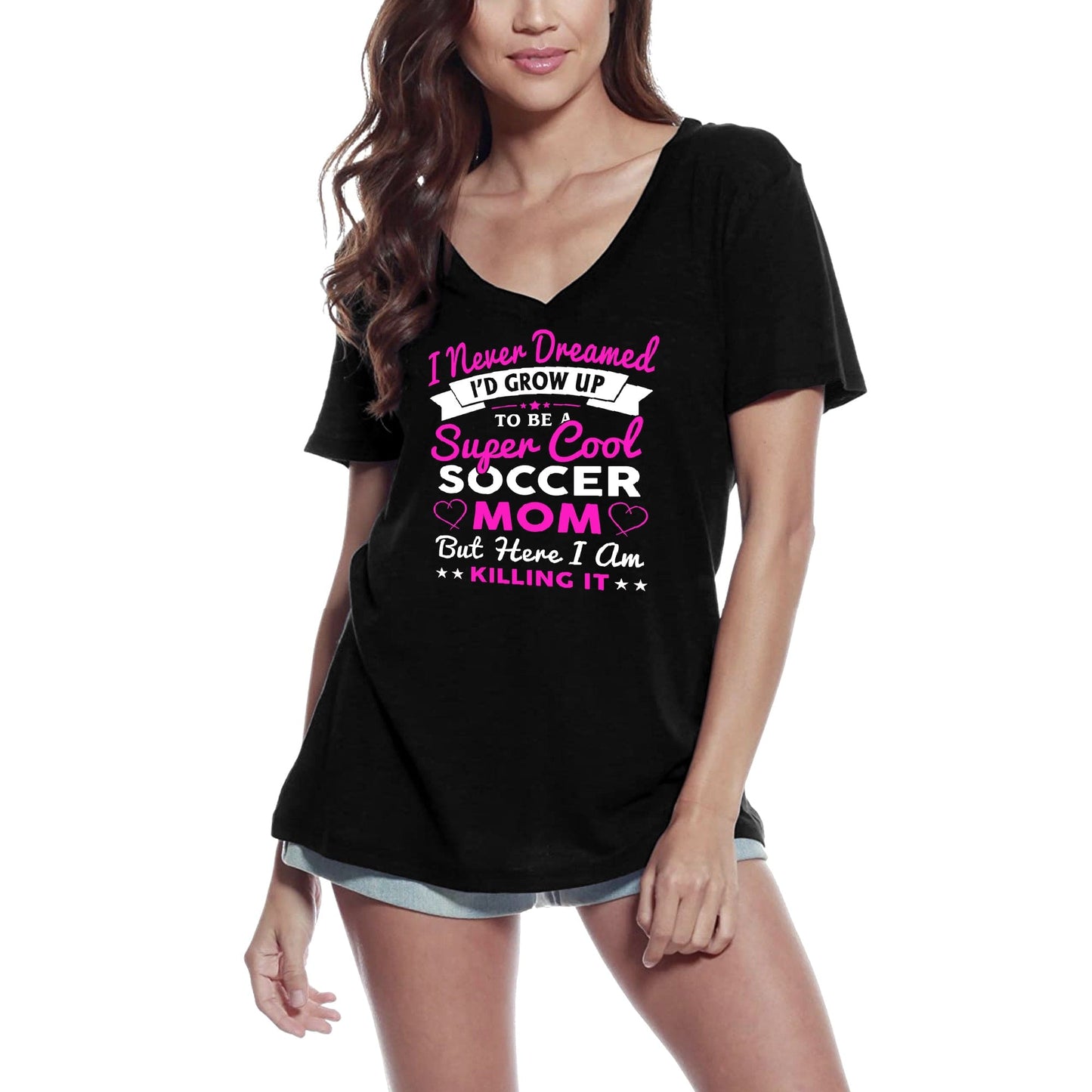 ULTRABASIC Damen-T-Shirt, super coole Fußball-Mama, ich töte es – lustige Mutter-Sprüche