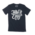 Men's T-Shirt Take It Easy Shirt Short Sleeve Tee Shirt Vintage Apparel Graphic