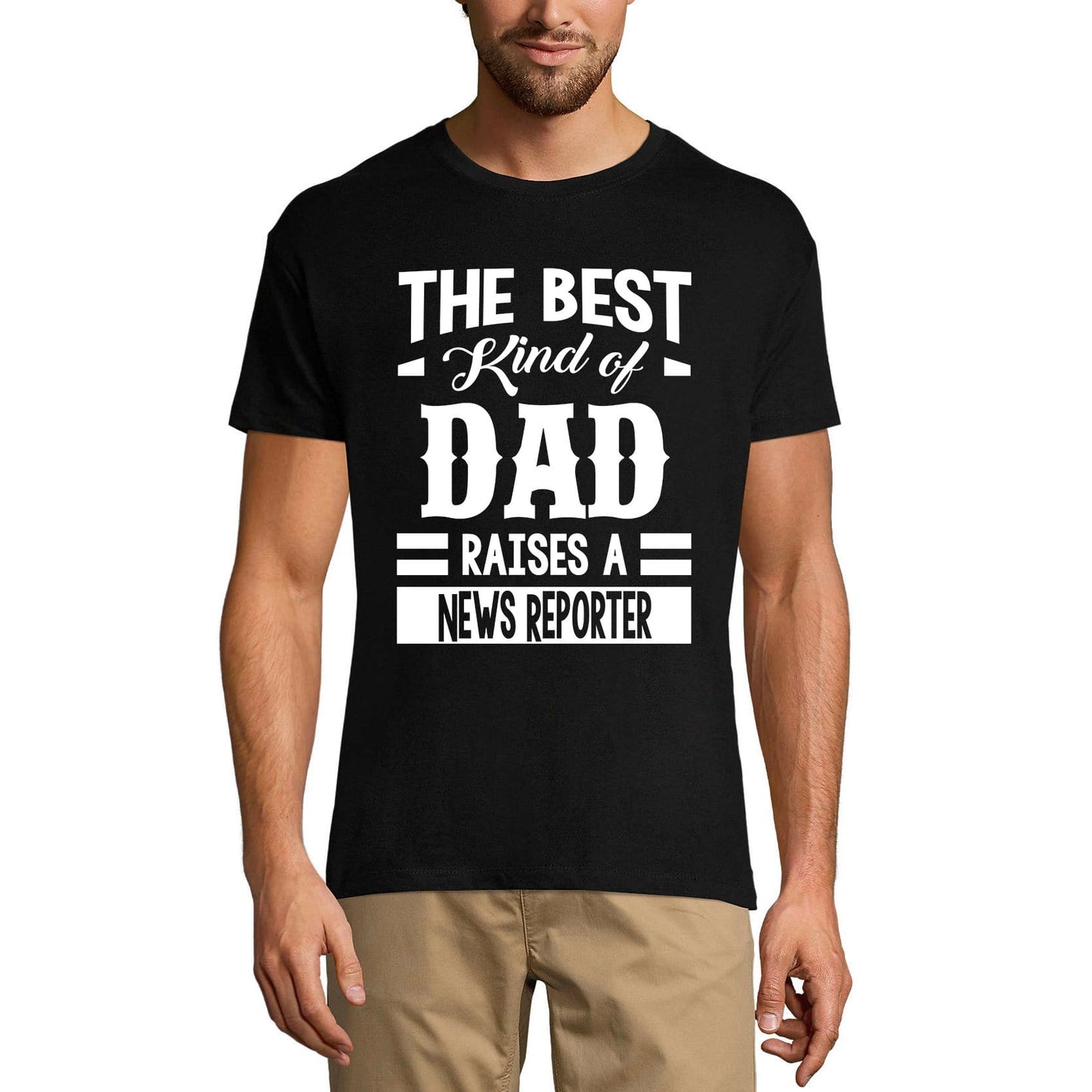 ULTRABASIC Men's Graphic T-Shirt Dad Raises a News Reporter