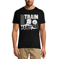 ULTRABASIC T-Shirt de Gym pour Hommes Train Hard - Chemise d'entraînement de Motivation Fitness