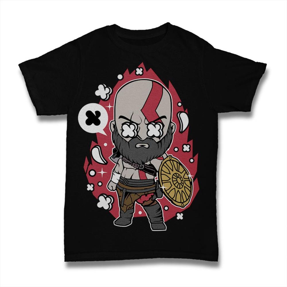 ULTRABASIC Men's T-Shirt Action - Adventure Character - Vintage Shirt - Graphic kratos god war film series book role USA greece casual figure men women teenagers mythology vickings outfit cotton short sleeve warrior star youth family children girls boys election personalized humour merchandise legend athletic birthday gift 
