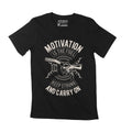 ULTRABASIC Men's T-Shirt Motivation is The Fuel - Inspiring Motivational Quote Tee