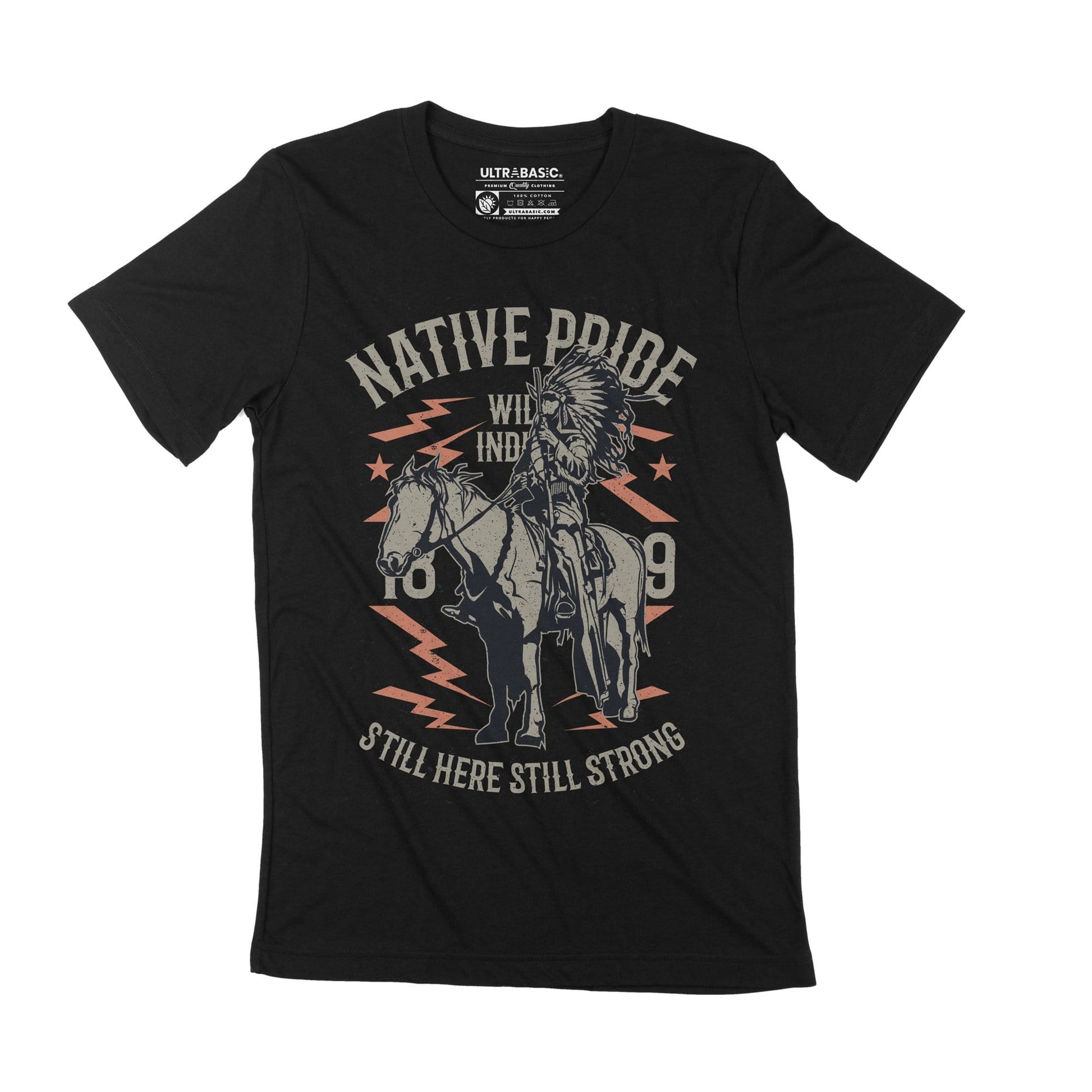 ULTRABASIC Native American Indian Graphic Men's T-Shirt - Native Pride Gift Tee  indigenous thunderbird dream catcher cherokee apache redskins chief redskin sioux vintage inspirational saying adult dad apparel print ideas merch present fathers day merchandise clothing christmas unisex classic casual slogan retro motivation love 