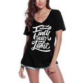 ULTRABASIC Women's T-Shirt Find Your Light - Inspiring Motivation Slogan Tee